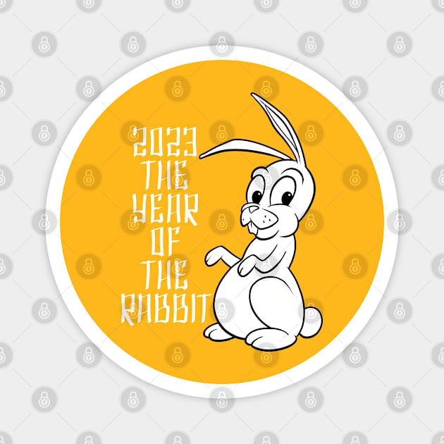 The Chinese Year of the Rabbit 2023 Magnet by Generic Mascots